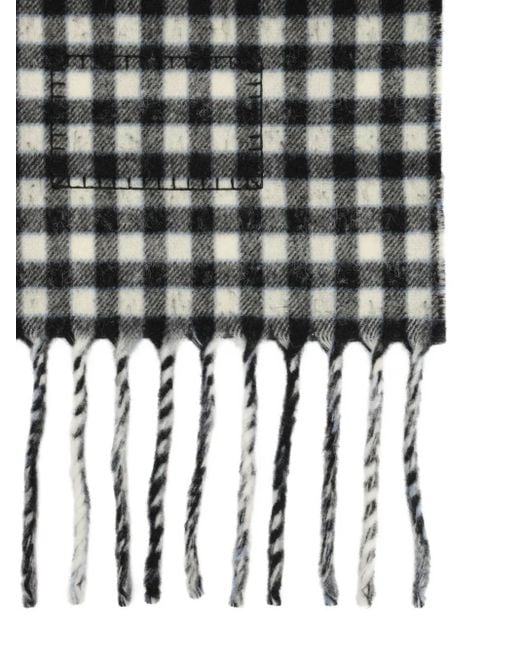 Marni White Double-Face Wool Scarf