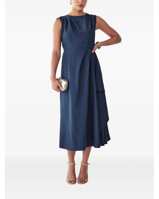 Willa Blue Giselle Sleeveless Midi Dress