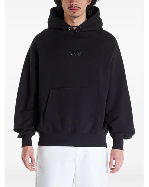 Vans Blue Embroidered-Logo Hoodie for men