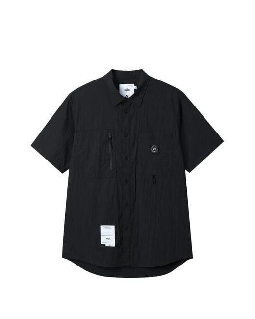 Izzue Black Patch Pocket Shirt for men