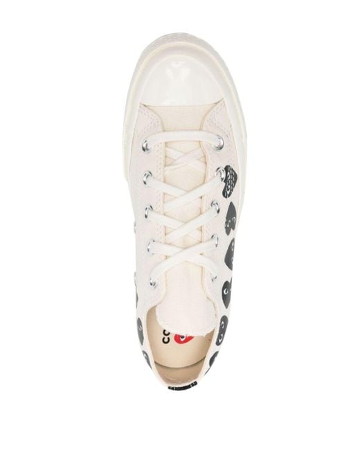 COMME DES GARÇONS PLAY White Chuck 70 Multi Heart Sneakers for men