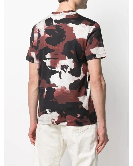 Dolce & Gabbana Black Camouflage Print Cotton T-Shirt for men