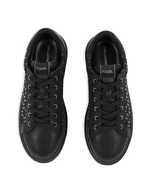 Sneakers Con Monogramma E Plateau di Karl Lagerfeld in Black da Uomo