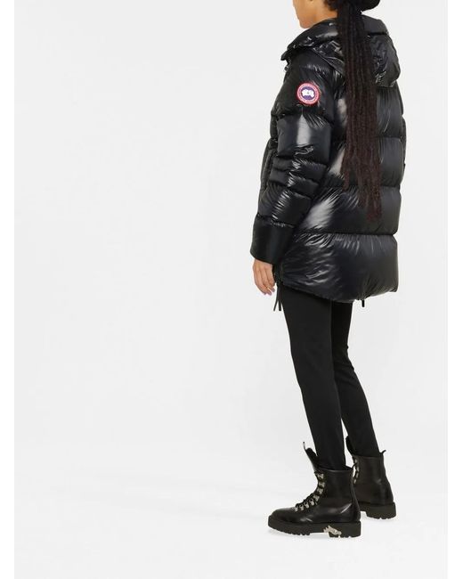 Canada Goose Donsjack Met Logopatch in het Black