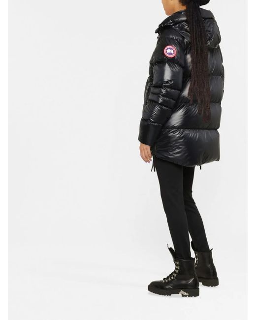 Canada Goose Donsjack Met Logopatch in het Black