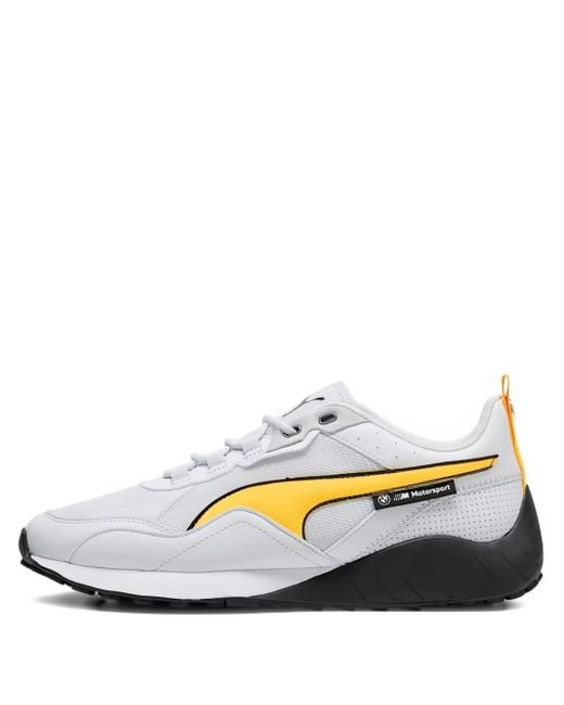PUMA White X Bmw Motorsport Speedfusion 2.0 Mist/Tangerine" Sneakers for men