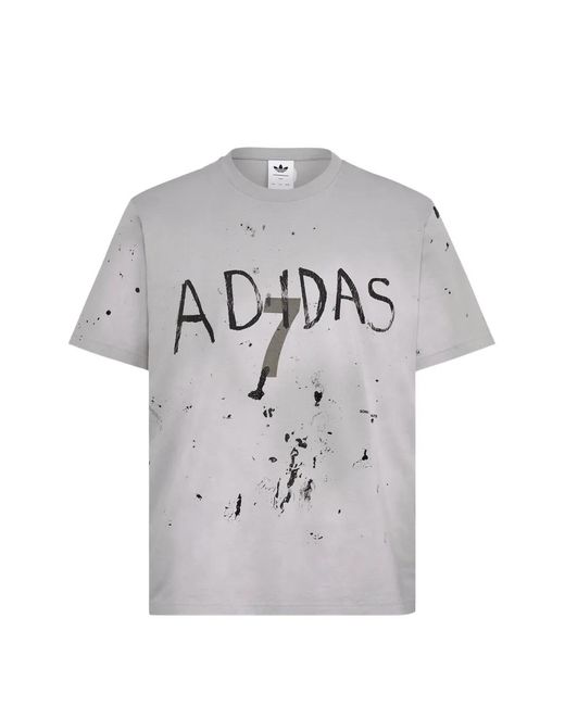 Song For The Mute Gray Graphic-Print Adi007 T-Shirt for men