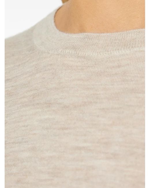 Max Mara White Pittura Long-Sleeve Sweater