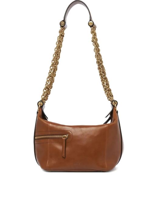Bolso con ribete de cadena Chloé de color Brown