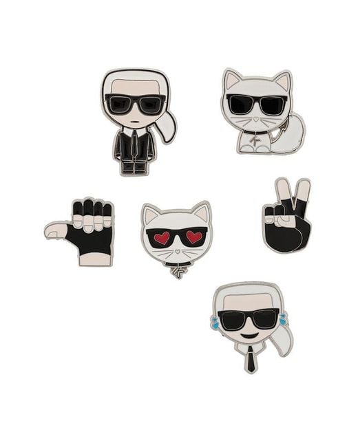 Karl Lagerfeld White K/ikonik Pins