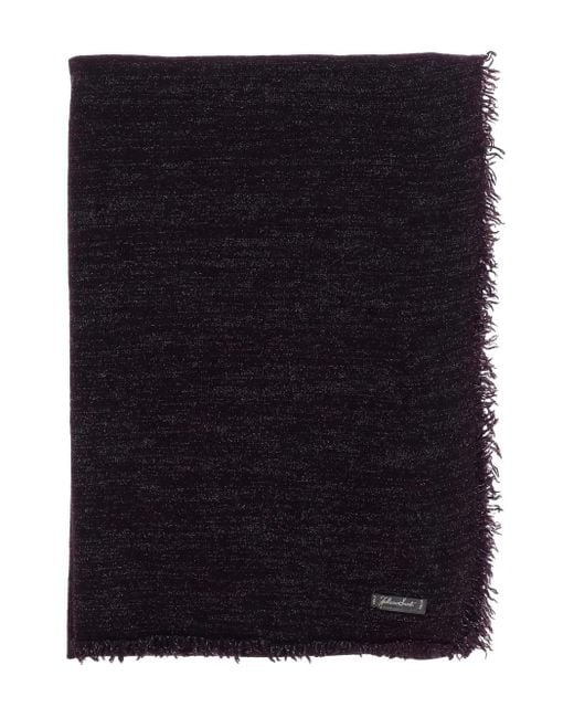 Faliero Sarti Black Schal Mit Fransen
