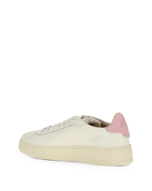 Autry White Dallas Leather Sneakers