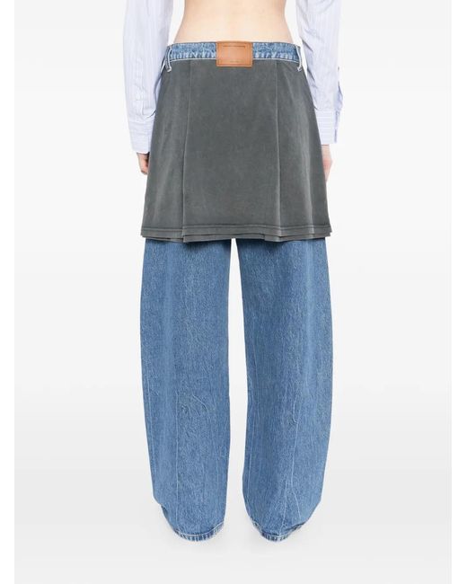 Alexander Wang Blue Jean Avec T-Shirt Noué