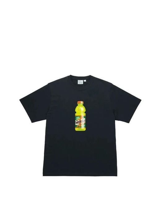 Gramicci Blue Quencher Graphic-Print T-Shirt for men