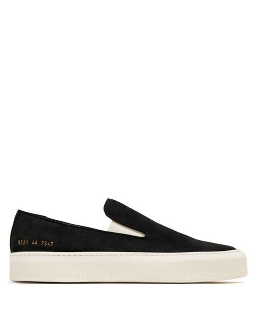 Common Projects Black Suede Slip-On Sneakers for men