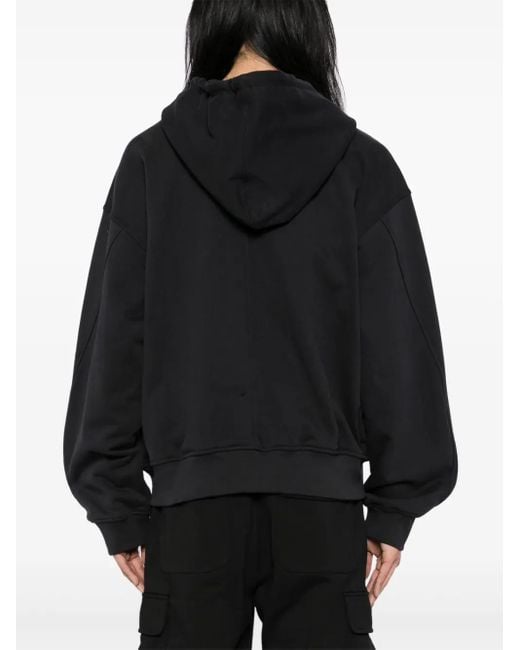 Sudadera con capucha y cremallera ZZERO BY SONGZIO de hombre de color Black