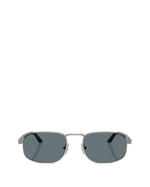 Persol Gray Rectangle-Frame Sunglasses
