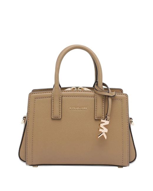 MICHAEL Michael Kors Laila ロゴチャーム ハンドバッグ S Natural