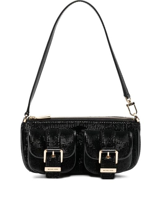 Bolso de hombro Zoe pequeño Michael Kors de color Black