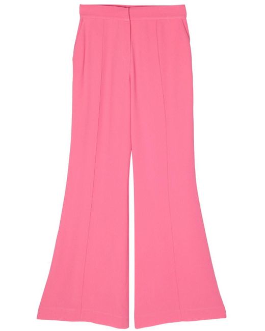 Elie Saab Pink Cady Flared Trousers