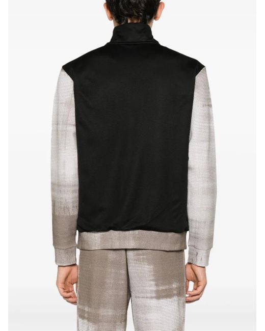 Boss Black Abstract-Pattern Track Jacket for men