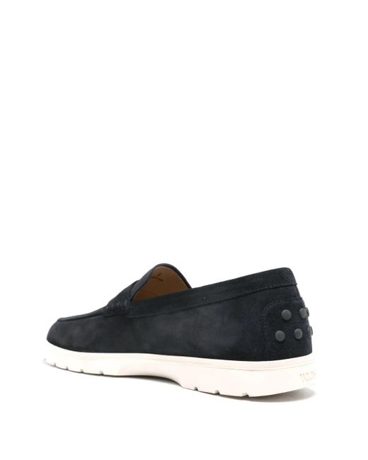 Tod's Black Calf Leather Loafer for men