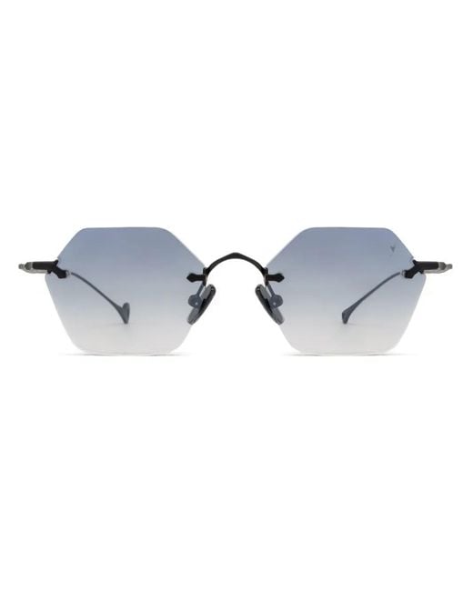 Eyepetizer Blue Geometric-Frame Sunglasses