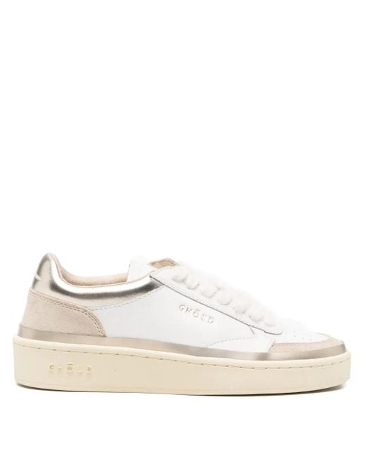 GHOUD VENICE Panelled Low-top Sneakers White