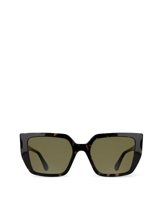 Karl Lagerfeld Green Square-Frame Sunglasses