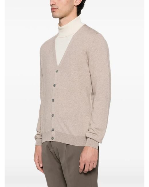 GIUUNO Natural Buttoned Cardigan for men