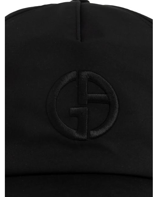 Giorgio Armani Black Baseball Cap for men