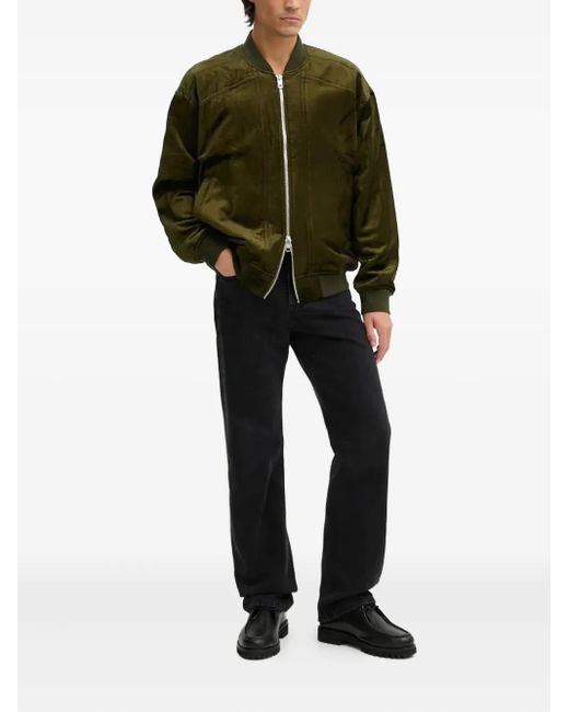 IRO Green Zip-Fastening Velvet Jacket for men