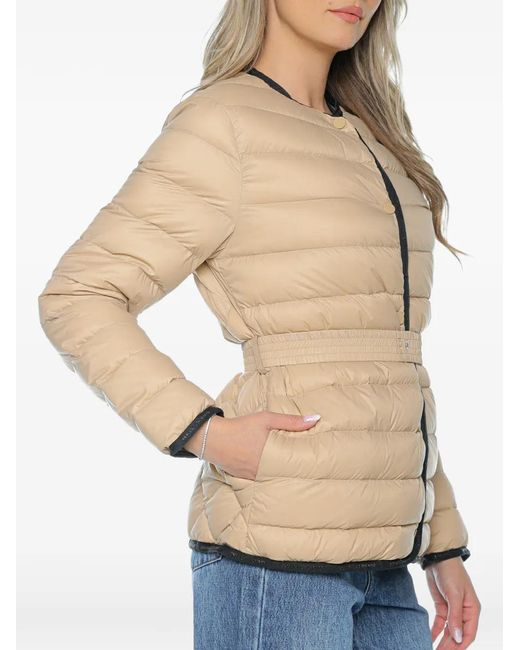 ARMANI EXCHANGE Natural Quilted Belted Jacket