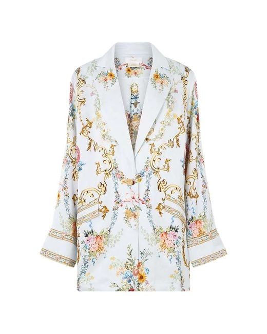 Camilla White Printed Blazer