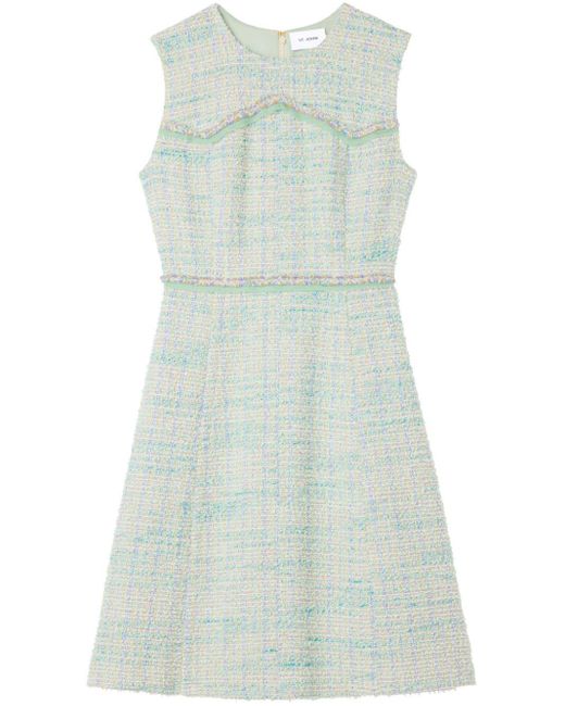 St. John Green Tweed Mini Dress