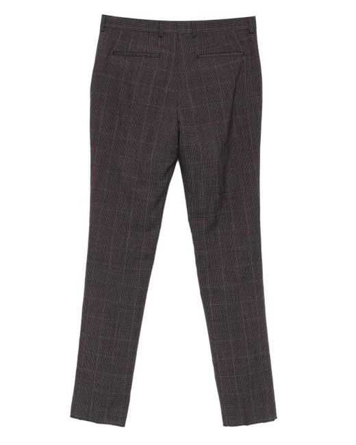 Paul Smith Gray Check-Print Trousers for men