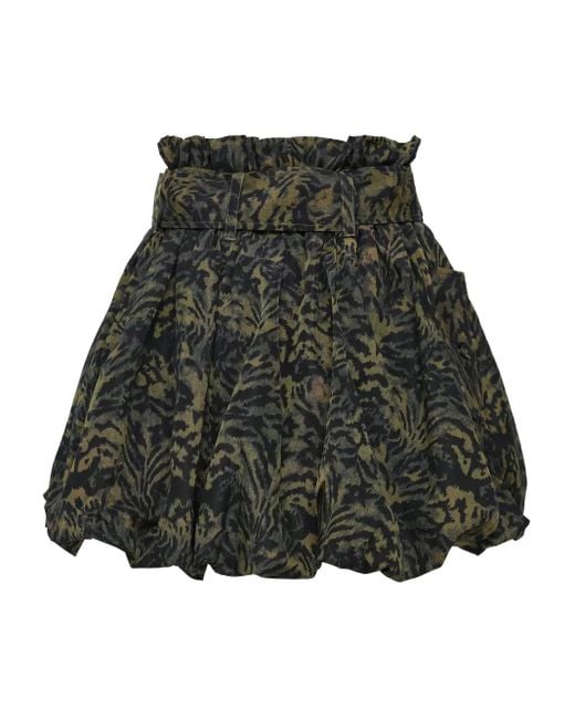 Ulla Johnson Women's Black Penina Bubble Mini Skirt