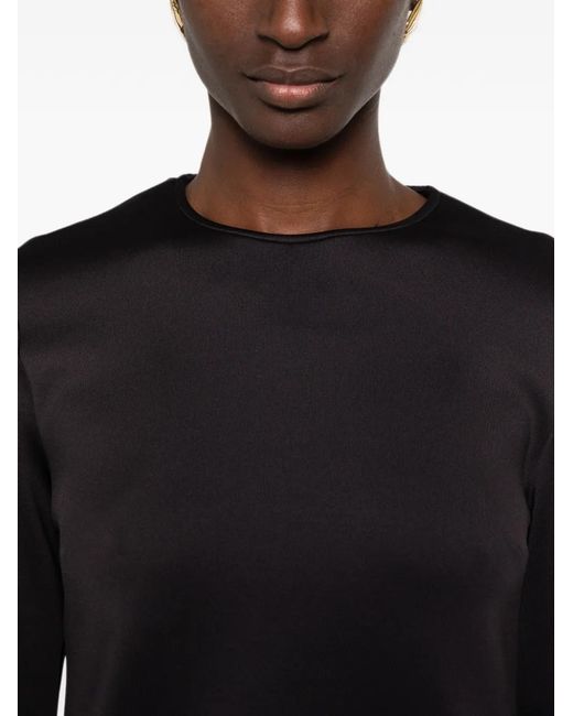 Max Mara Black Fuxia Long-Sleeve Top
