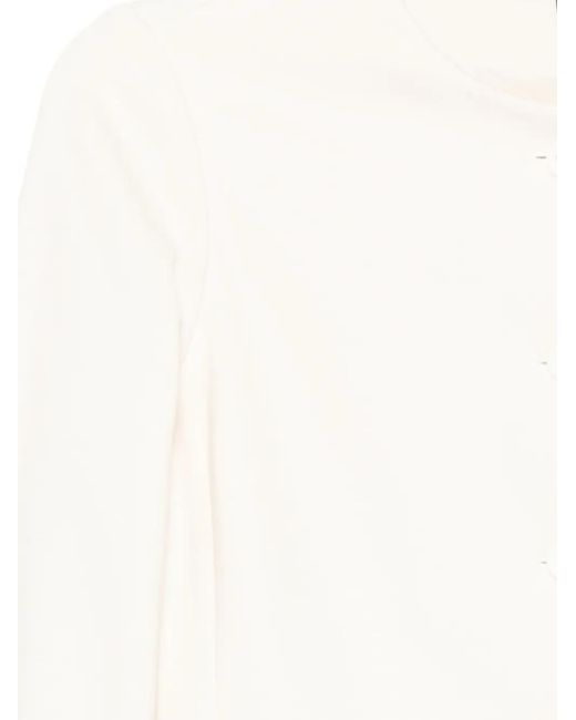 James Perse White Brushed Knit Jacket
