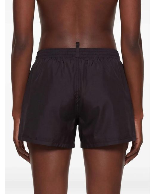 DSquared² Orange Logo Midi Swim Boxers for men