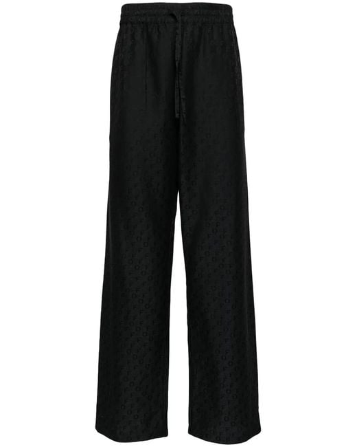 Off-White c/o Virgil Abloh Black Cotton-Silk Trouser for men