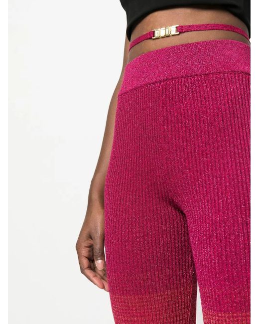 Gcds Red Pants With Shaded Effect
