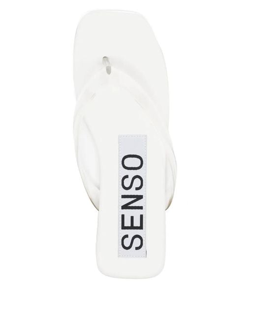 Senso White Hula Sandals