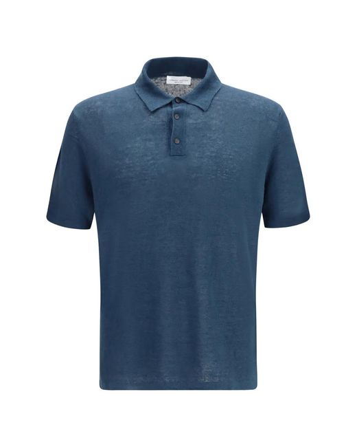 Roberto Collina Blue Button-Up Polo Shirt for men