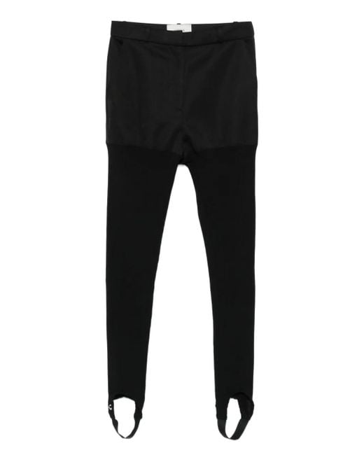 Coperni Black High-Waisted Stirrup Trousers