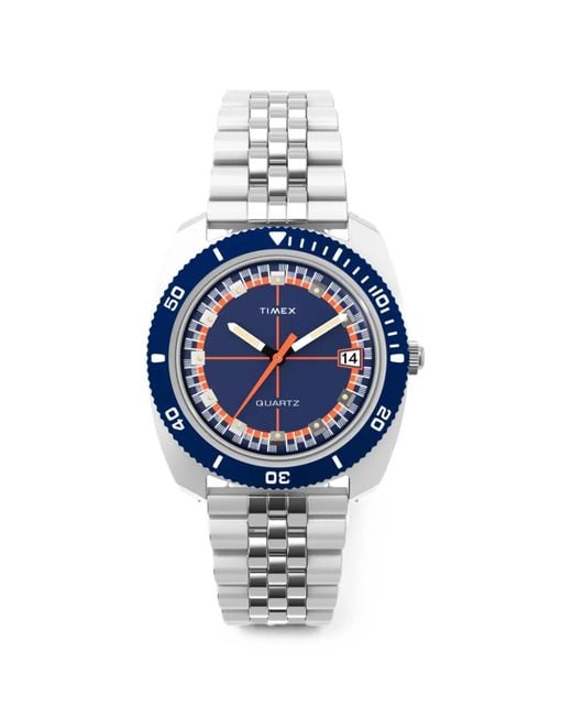 Timex Blue Q Velocity 1971 36Mm Watch for men