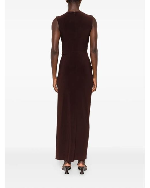 Robe À Col V Serena Brandon Maxwell en coloris Black