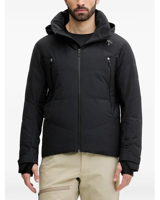 Giacca Da Sci Con Cappuccio E Zip di Descente in Black da Uomo