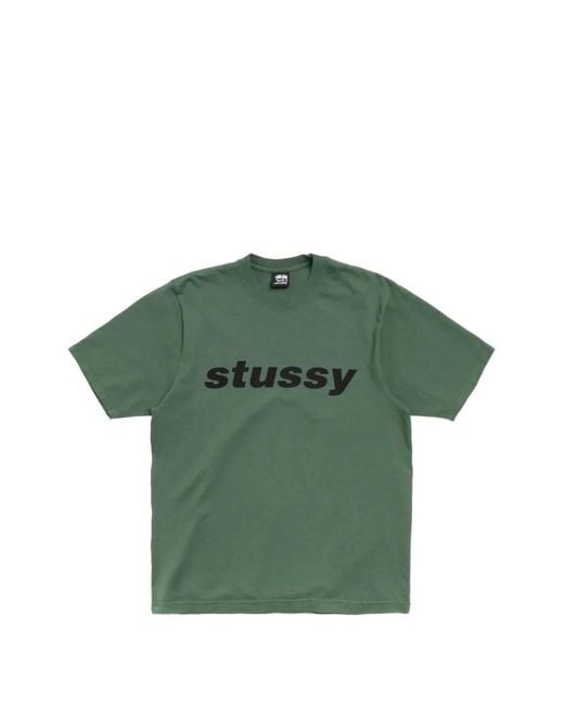 Stussy Green Shark Pigment-Dyed T-Shirt