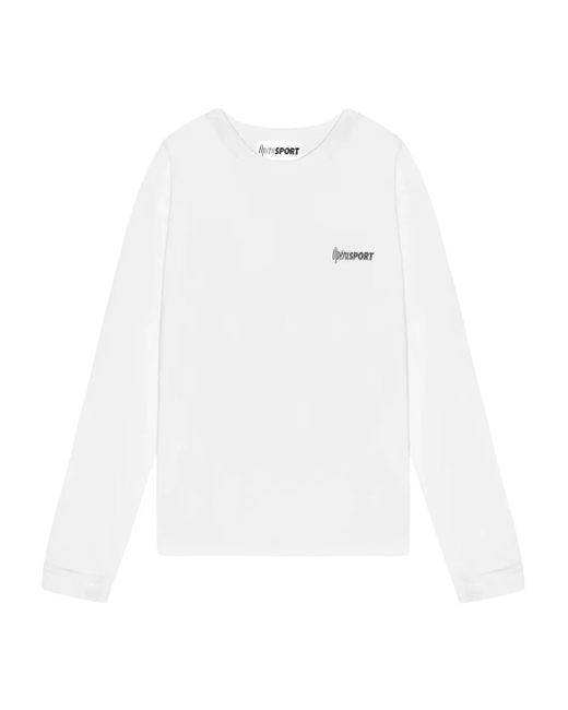 OperaSPORT White Clara Organic-Cotton Long-Sleeved T-Shirt